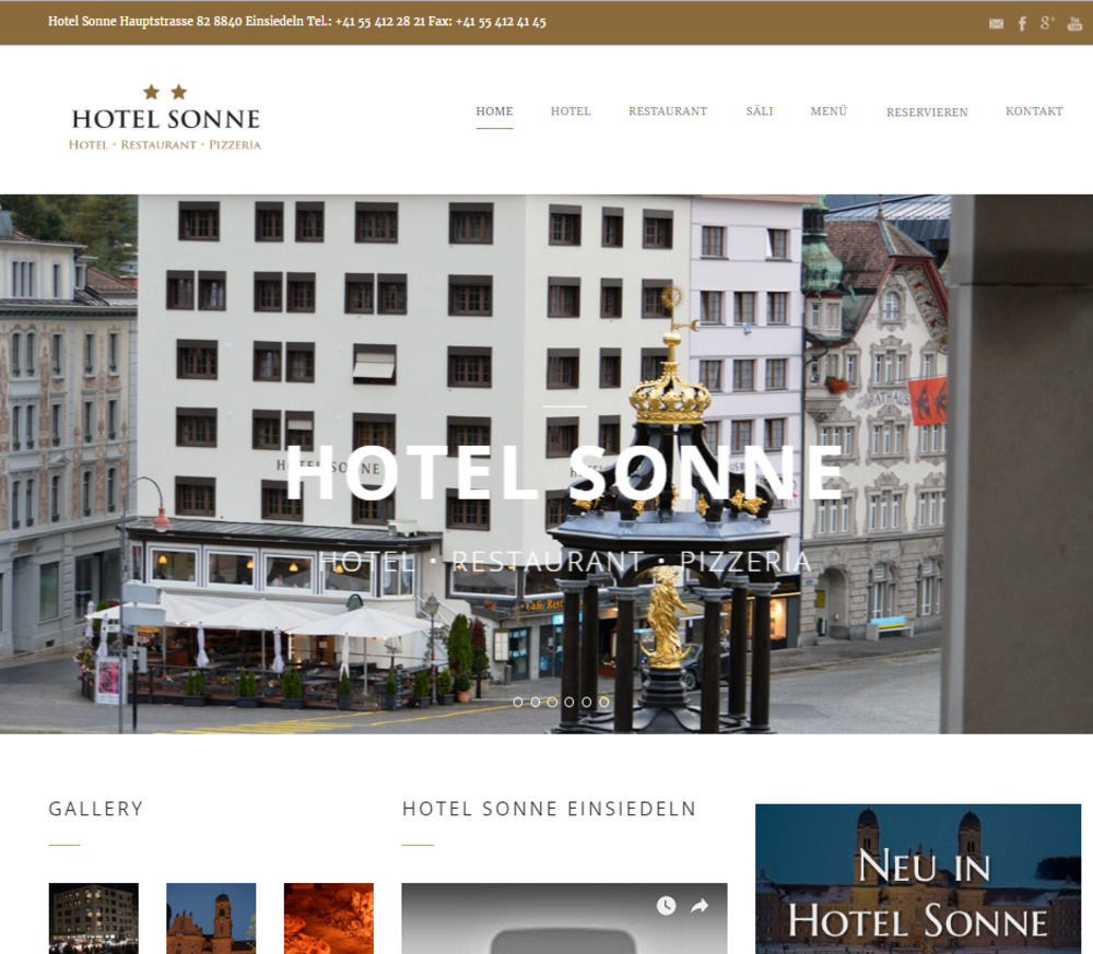 Hotel Sonne Einsiedeln Exterior foto
